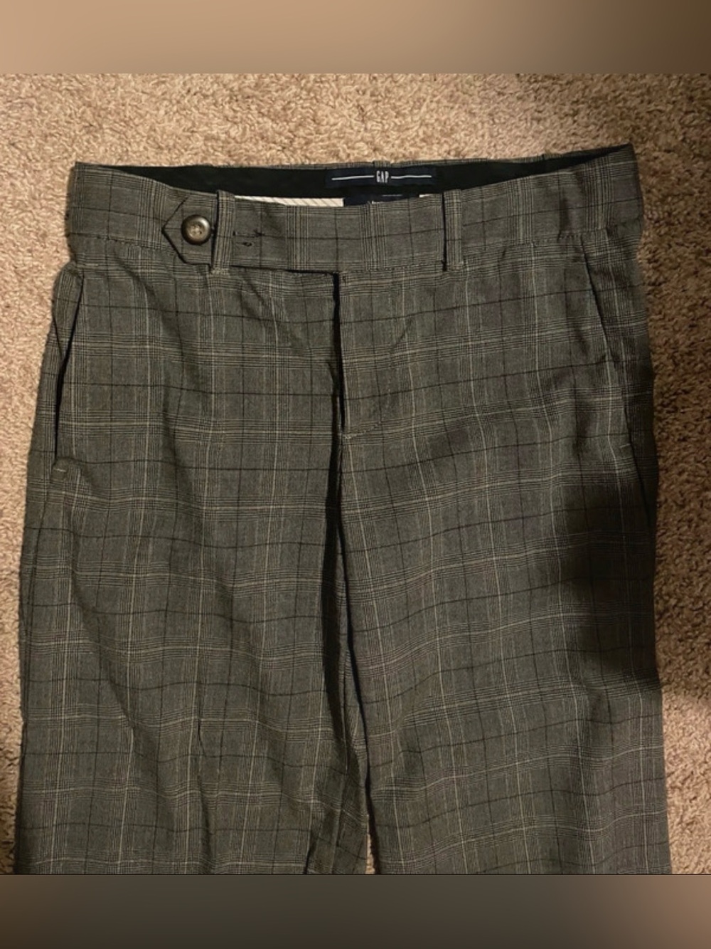 GAP Women’s Gray Plaid Dress Trousers Pants